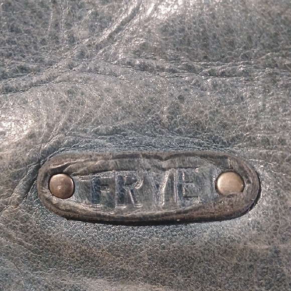 Rare Blue Frye Distressed Shoulder Bag - Picture 2 of 9